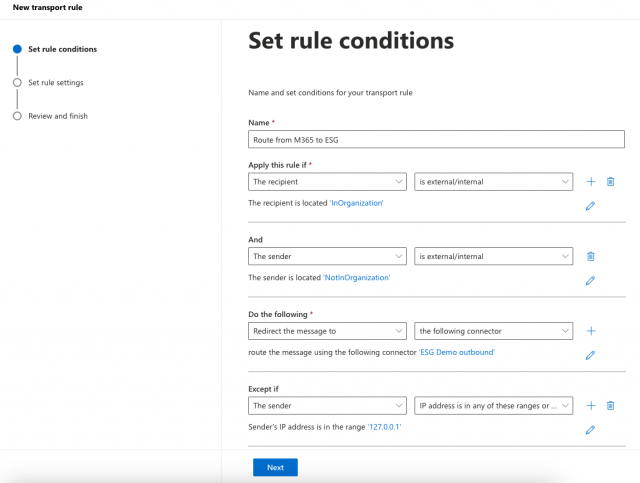 Microsoft 365 Inline configuration